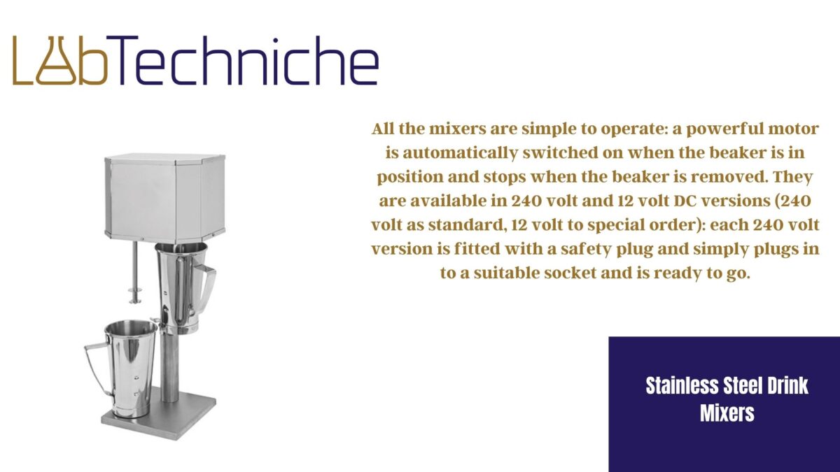 Stainless Steel Drink Mixers SRL