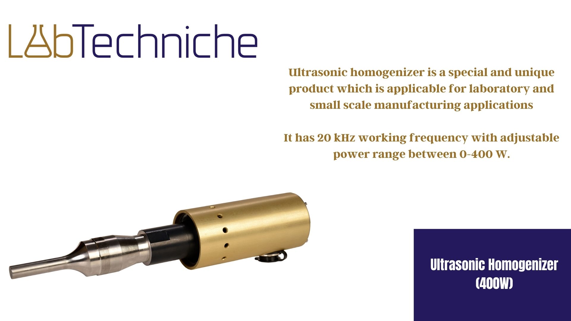 Ultrasonic Homogenizer (400W)